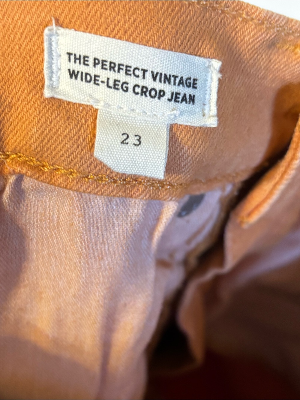Madewell The Perfect Vintage Wide Leg Crop Jeans Size 23 - Picture 3 of 6
